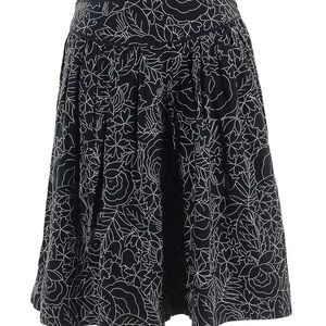 Anthropologie Silver Pleated A-Line Skirt Cocktail
